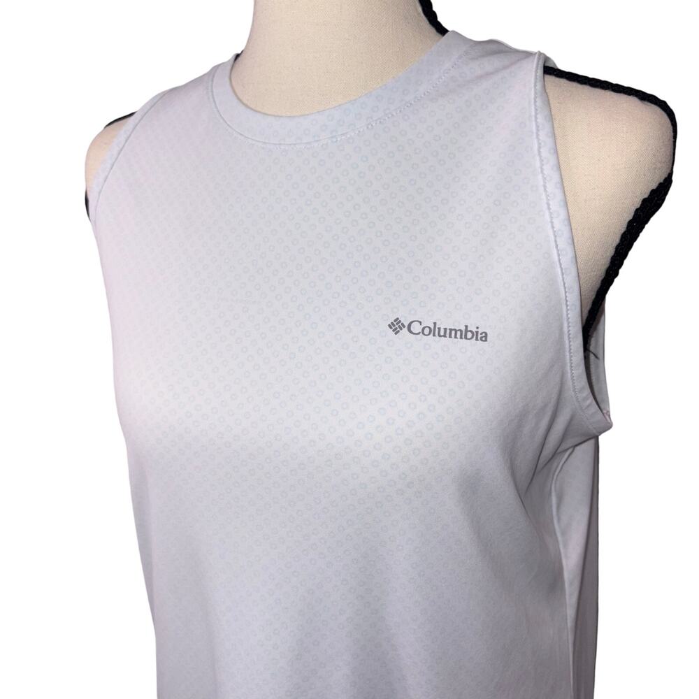 Columbia Activewear Performance Bogata Bay Technical White Tank Top M - Picture 2 of 9